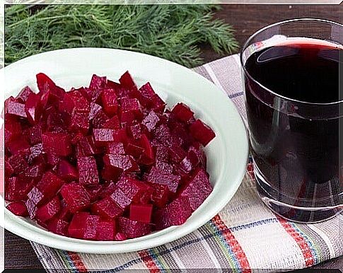 Beet juice against anemia.