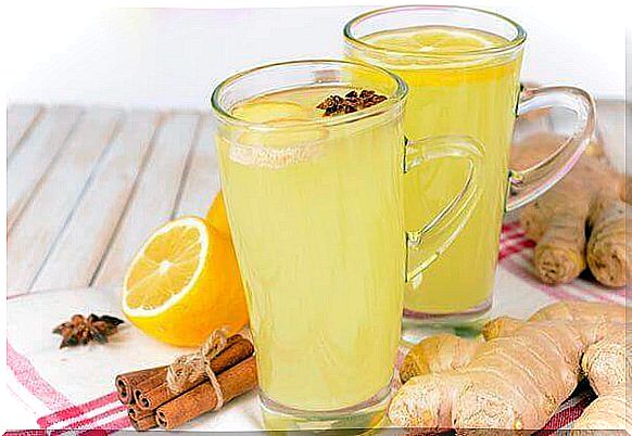 Orange and ginger juice to detoxify the liver