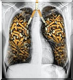 cigarettes in lungs