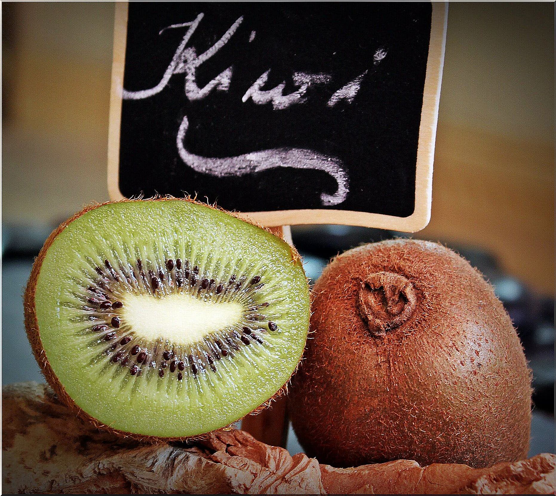 Fight constipation with kiwi fruit.