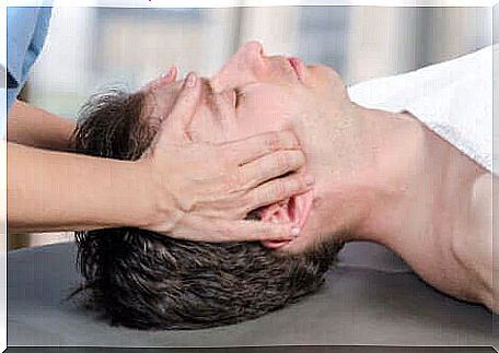 A jaw massage.