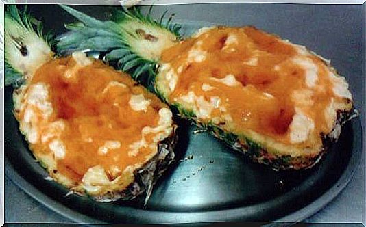 Pineapple stuffed recipe.