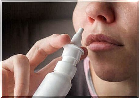 A nasal spray to treat a cold.