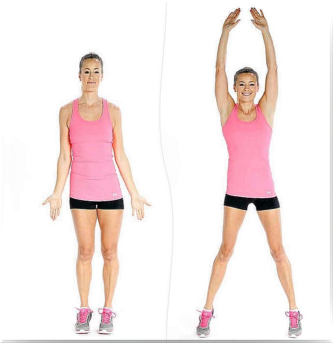 scissor jumps for stronger legs